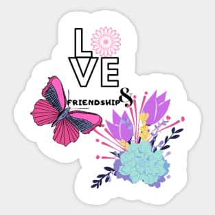 Love & Friendship Sticker